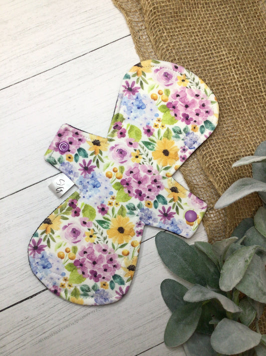 Organic cotton cloth pads (made to order) Spring Blossoms