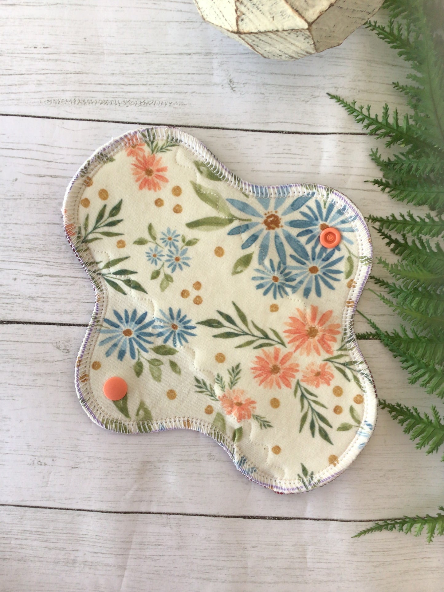 Organic cotton Daisy girl (made to order) *Wrap wing pad shape