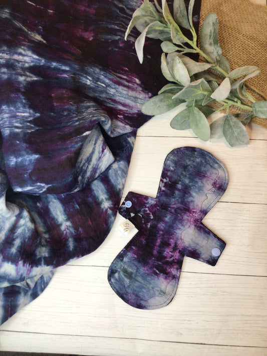 Hand dyed Natural Linen reusable pads (customized) made to order