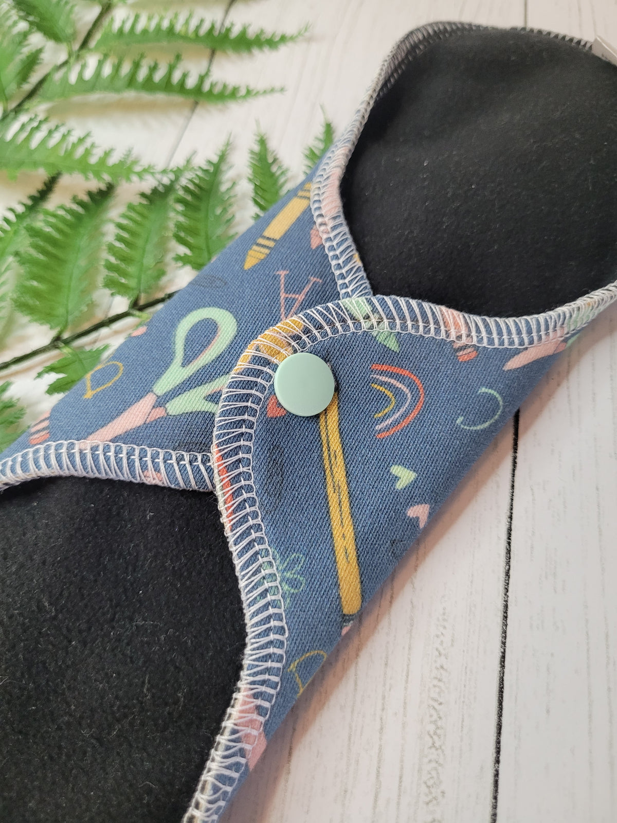 Organic cotton Craft time (made to order) *Wrap wing pad shape