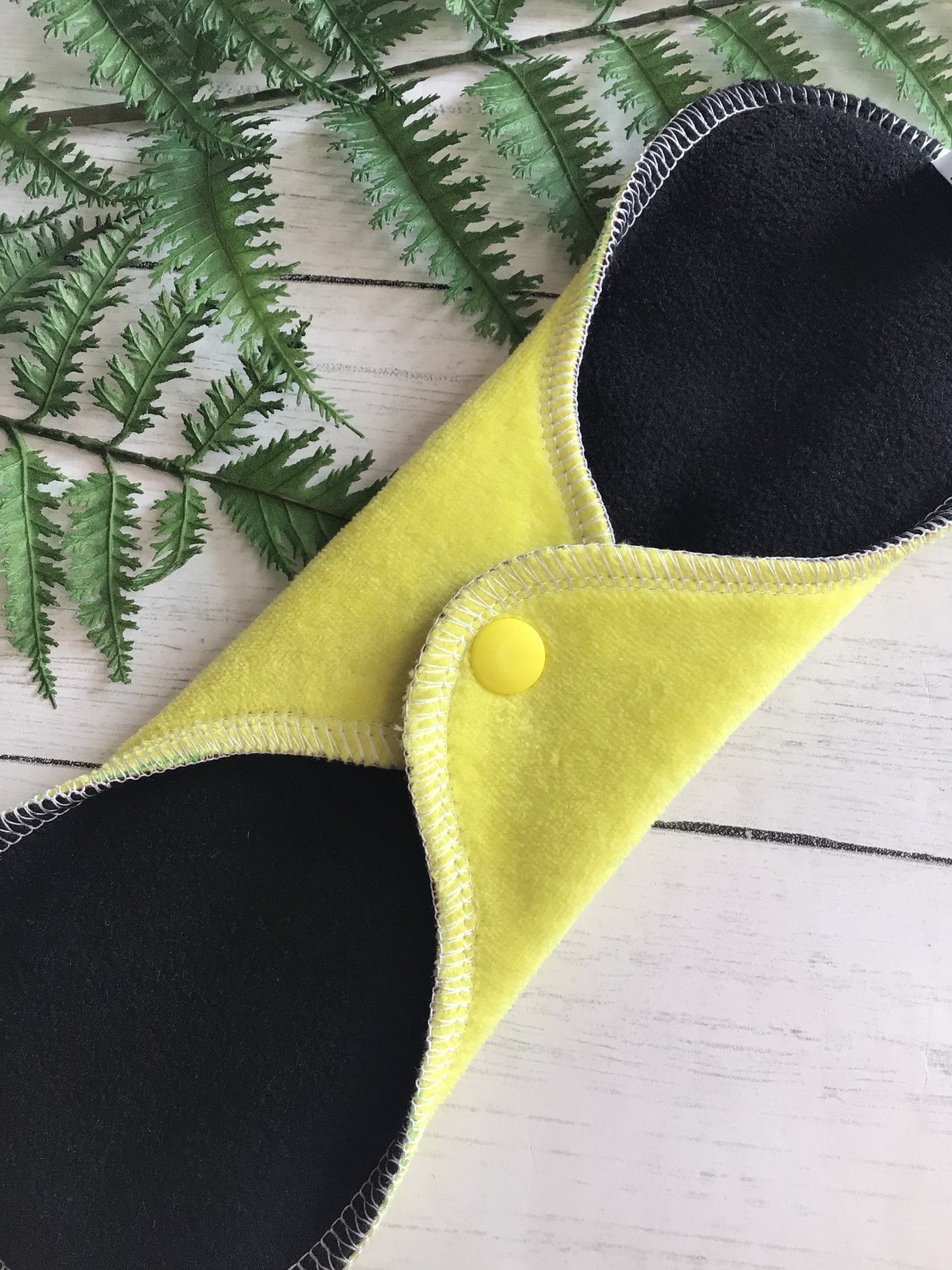 Yellow cotton velour Wrap wing cloth pads (made to order)