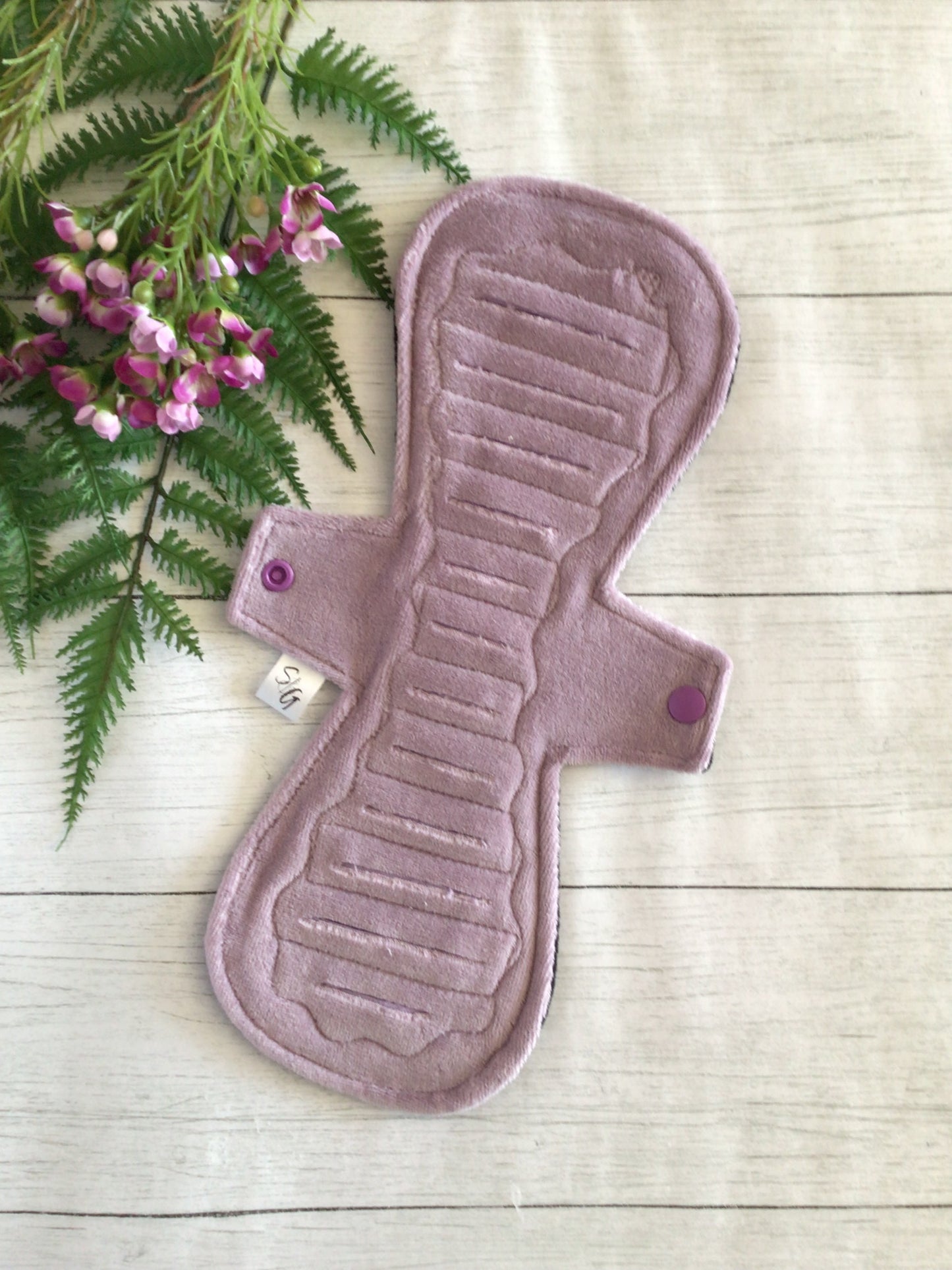 Dusty Lilac cotton velour gusher pad (made to order)