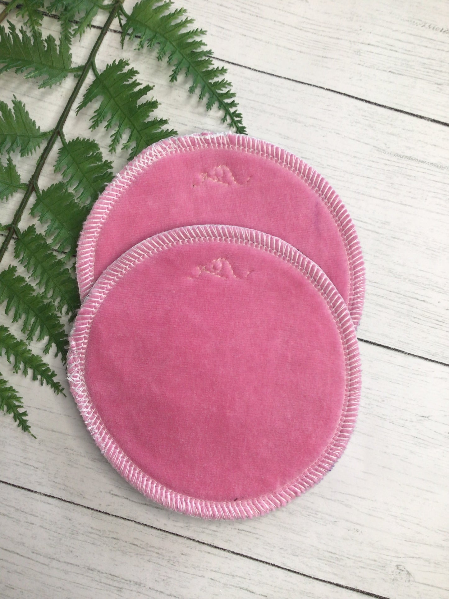 Bubblegum ORGANIC Cotton velour nursing pads (Full coverage design