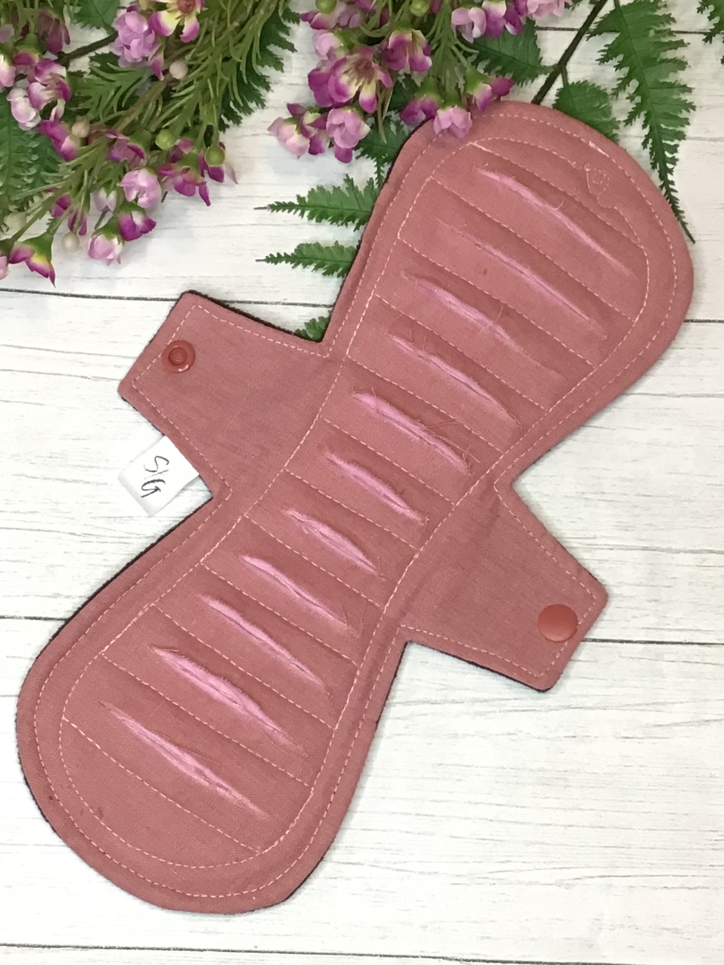 Dusty Pink Organic Linen gusher pads- customize (made to order)