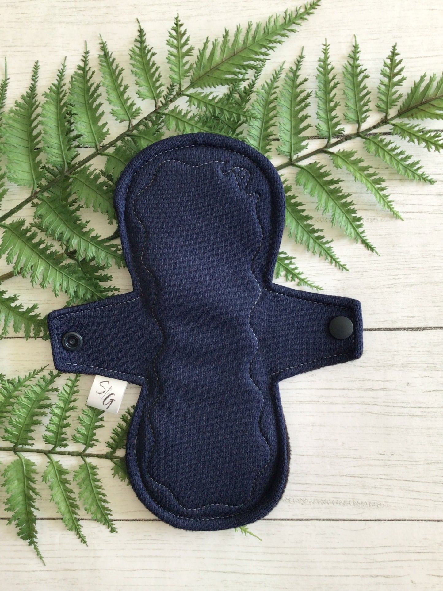 Athletic wicking jersey cloth pads (Made to order) Navy blue