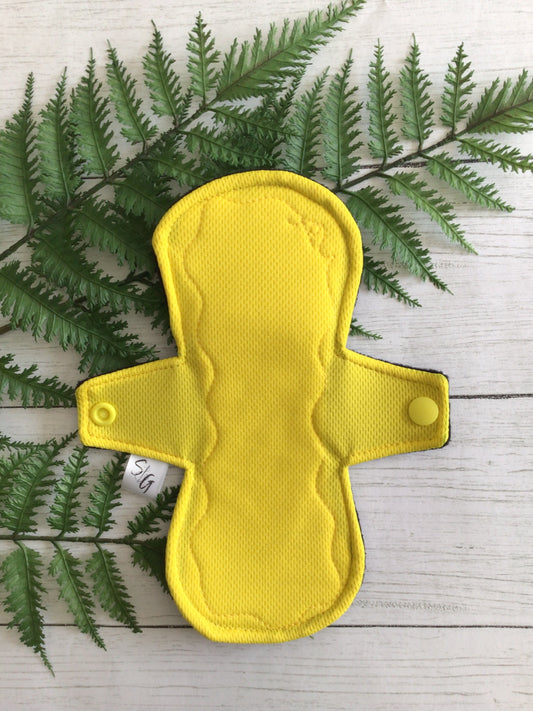 Athletic wicking jersey cloth pads (Made to order) Yellow