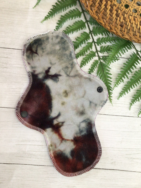 10” Panty liner in ice dyed bamboo velour (RTS)