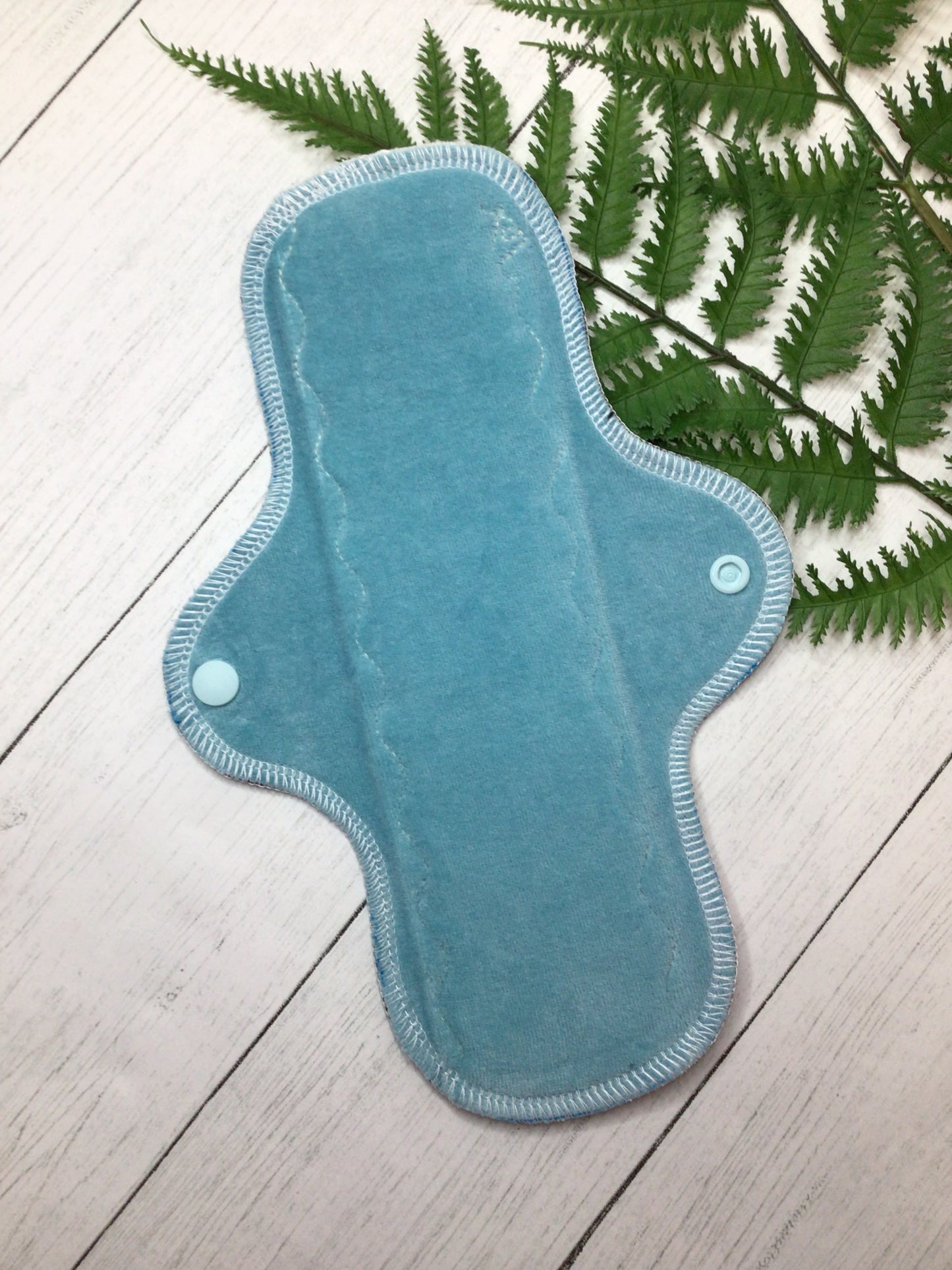 Seafoam cotton velour Wrap wing cloth pads (made to order