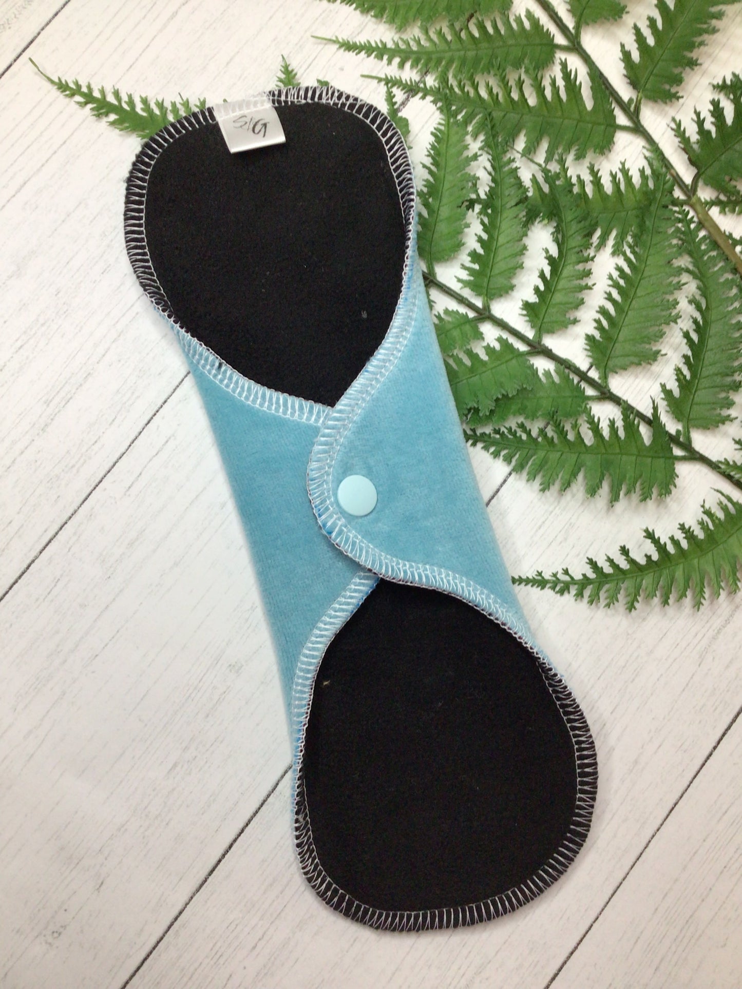 Seafoam cotton velour Wrap wing cloth pads (made to order