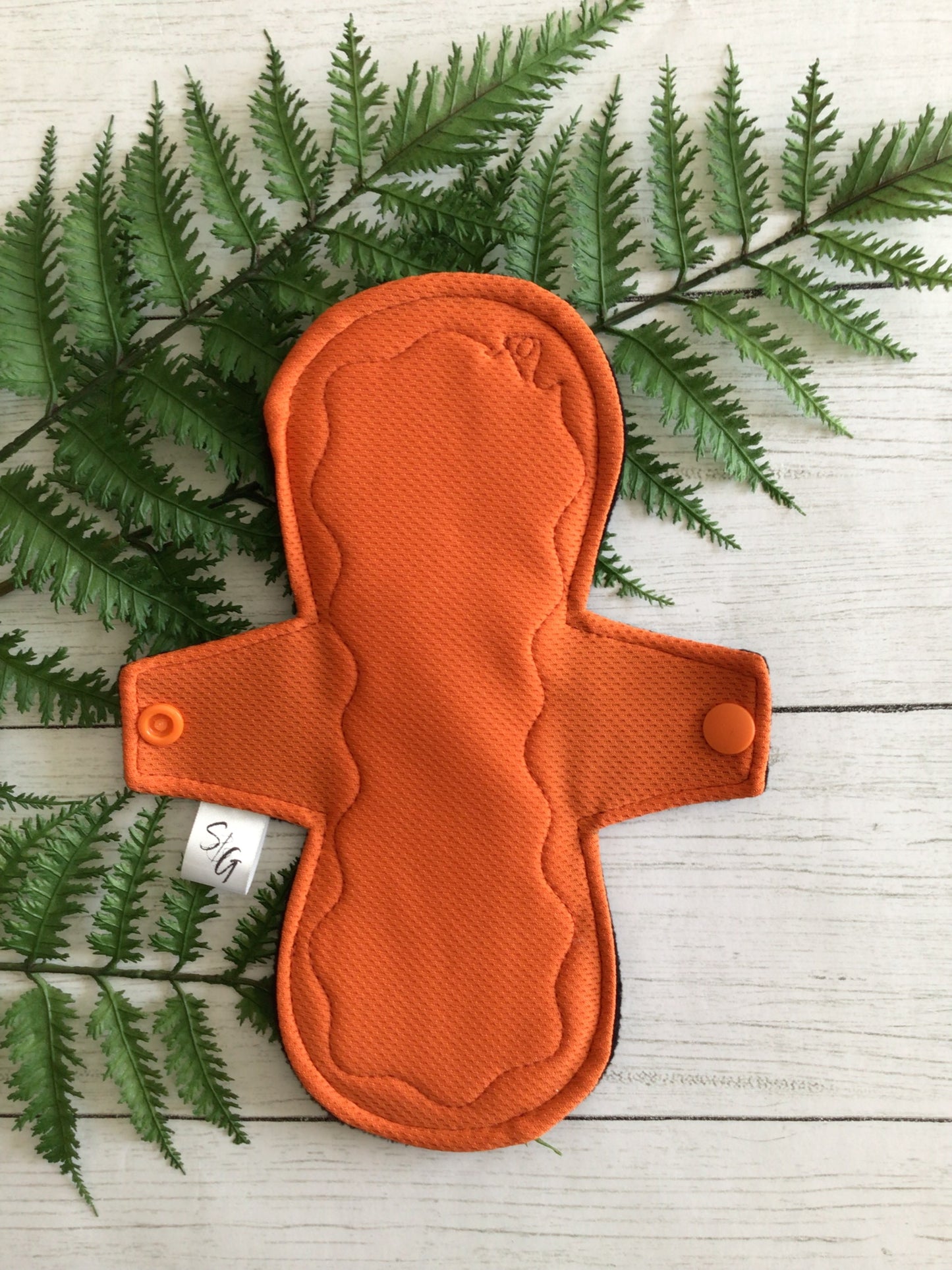 Athletic wicking jersey cloth pads (Made to order) Orange