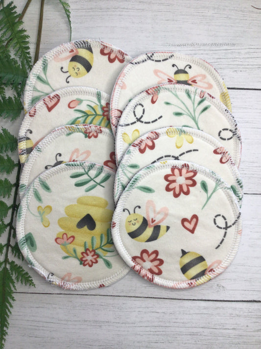 ORGANIC Cotton interlock nursing pads (Full coverage design)