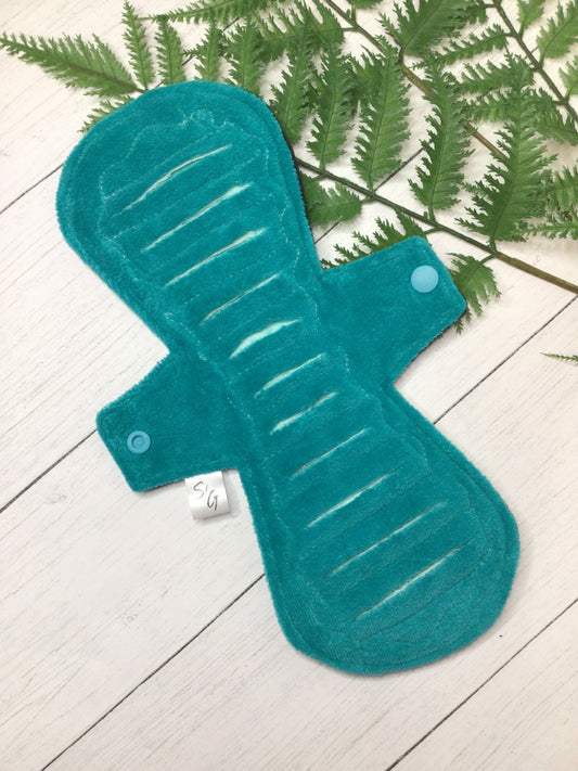 Jade cotton velour gusher pad (made to order)