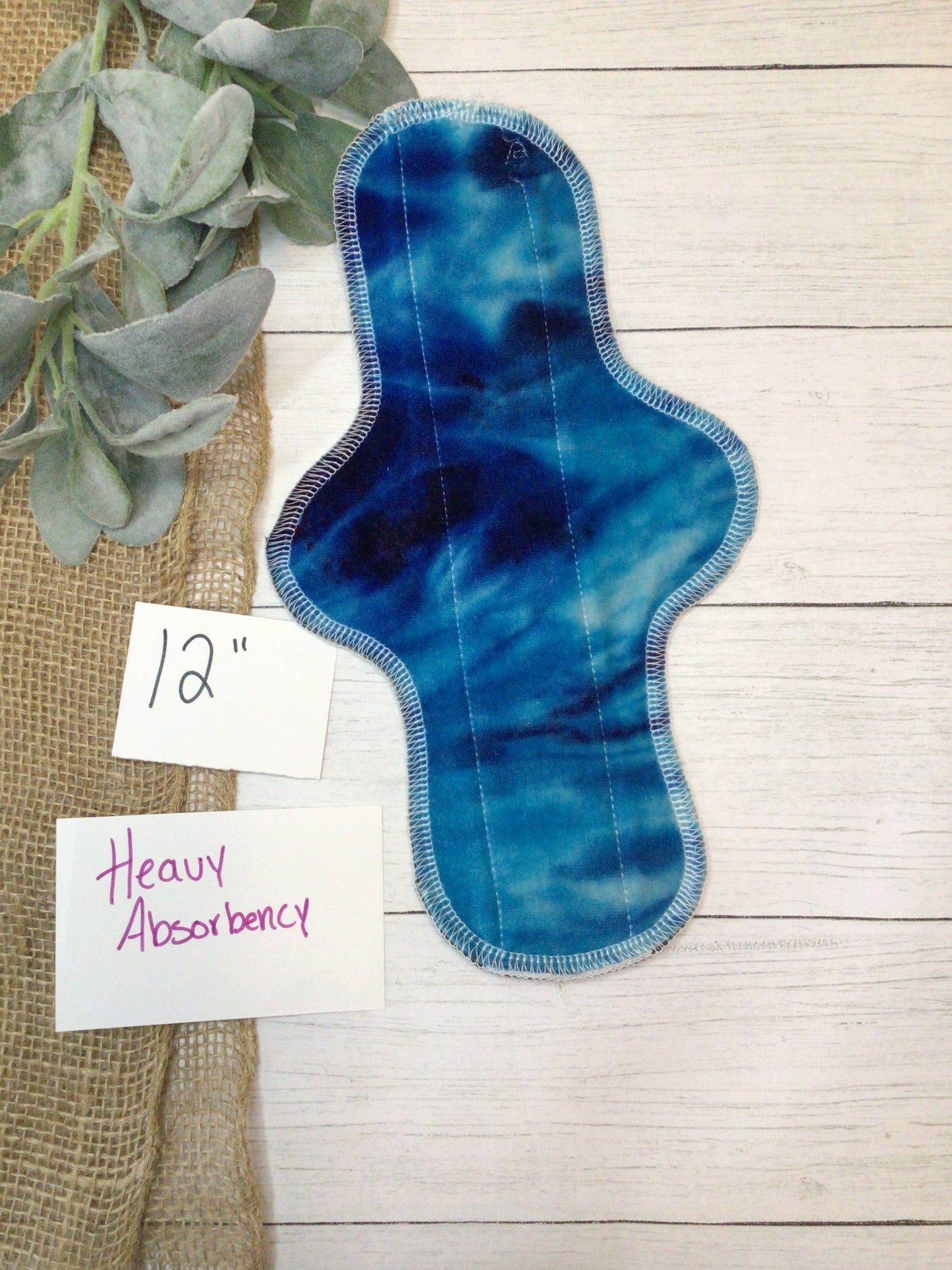 12” heavy Ice dyed bamboo velour pad