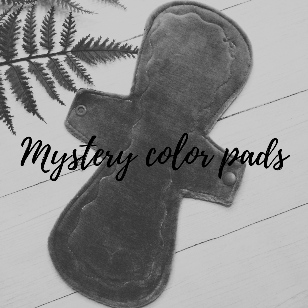 Mystery color cotton velour cloth pads (made to order)