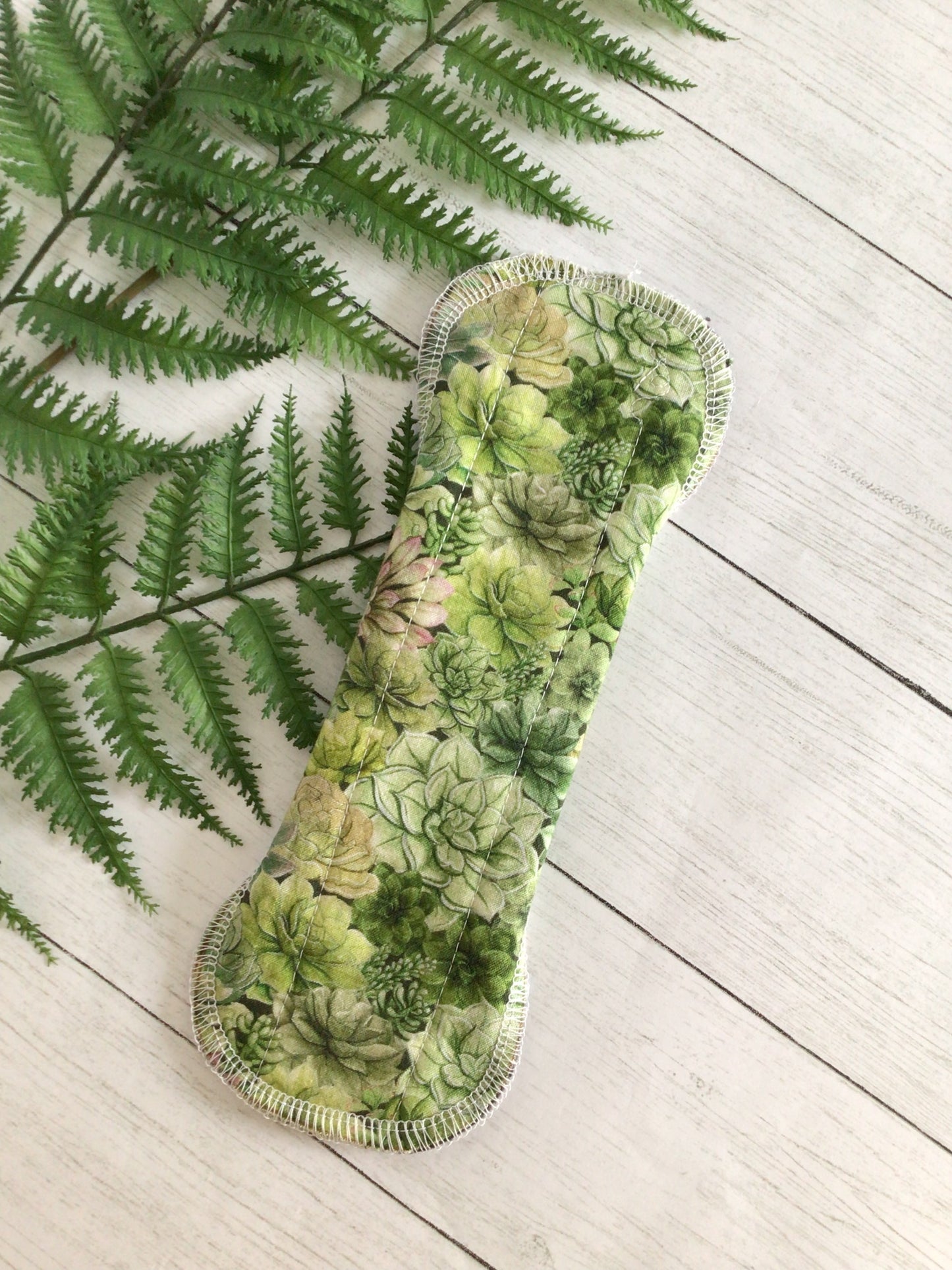 Succulents Cotton print cloth pads (Made to order)