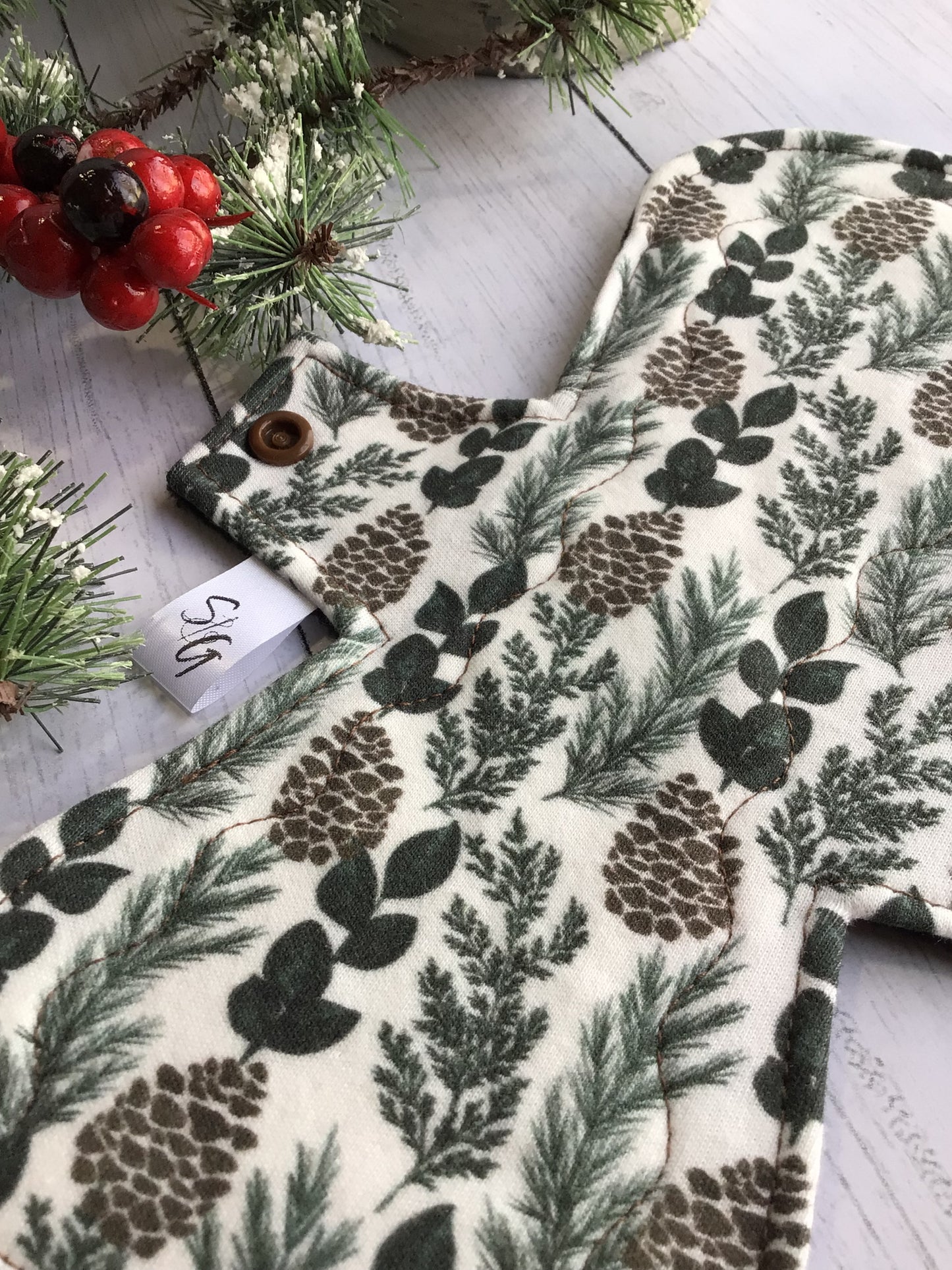 Winter Pine Organic cotton cloth pads (made to order)