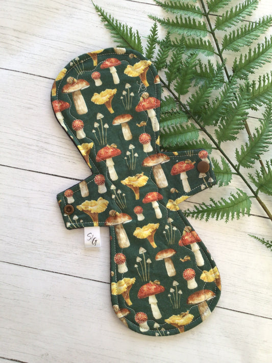 Mushrooms cotton print cloth pads (Made to order)