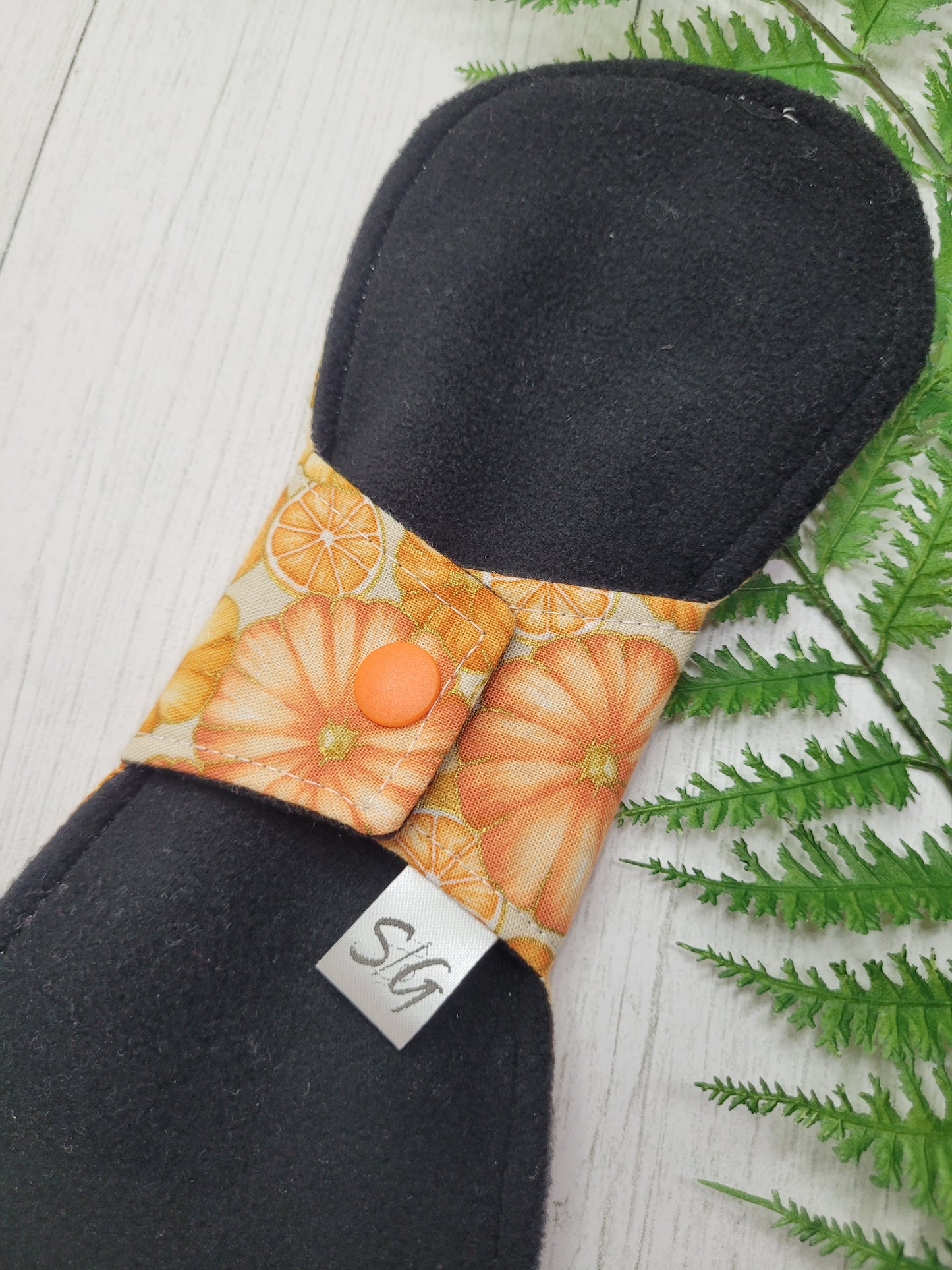 Citrus harvest cotton print cloth pads (made to order, custom options)