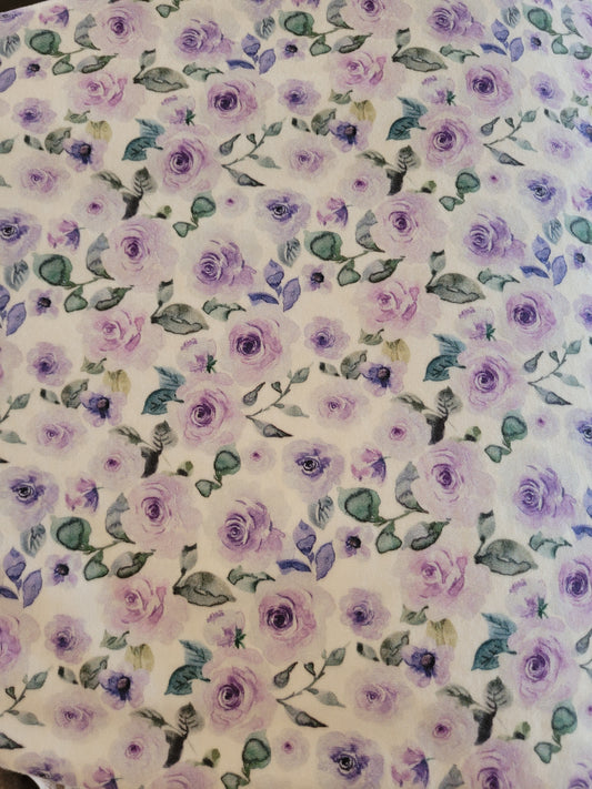 Organic cotton Purple watercolor (made to order) *Wrap wing pad shape