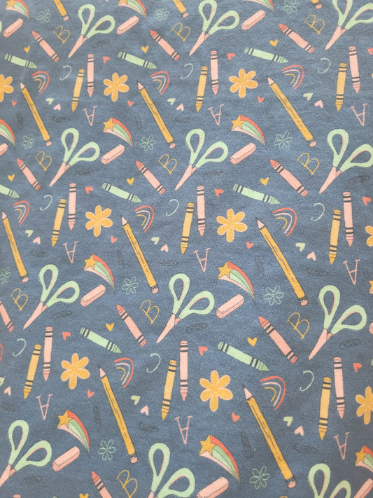 Organic cotton Craft time (made to order) *Wrap wing pad shape