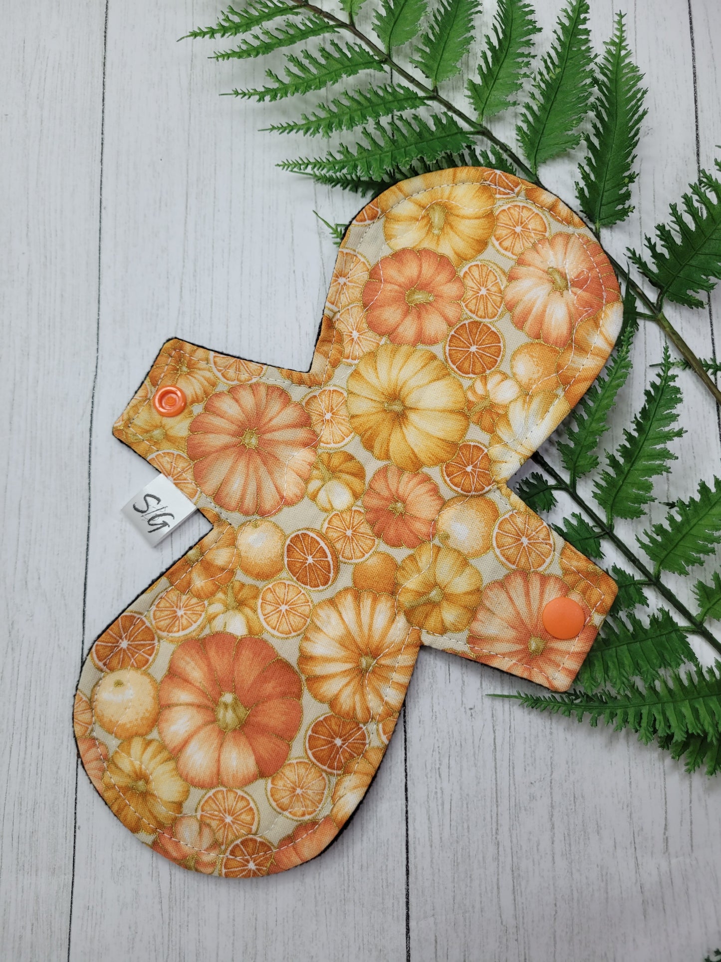 Citrus harvest cotton print cloth pads (made to order, custom options)