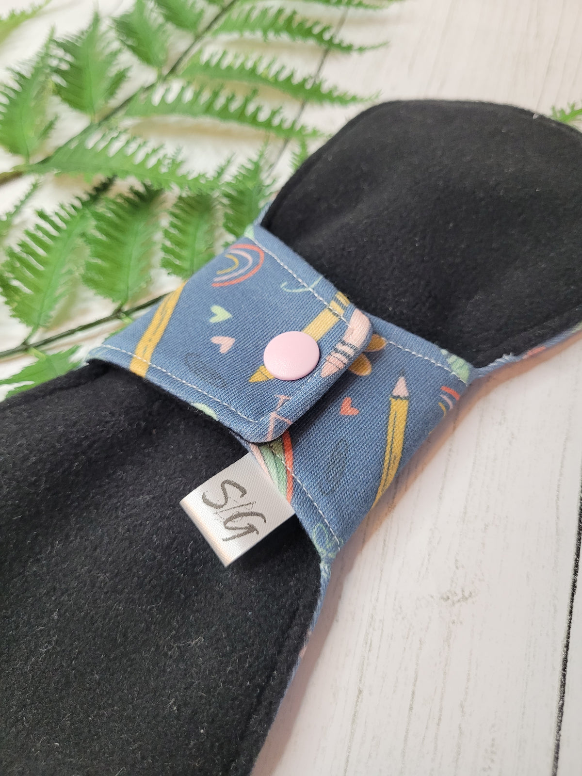 Organic cotton Craft Time (made to order) *Round top stitched