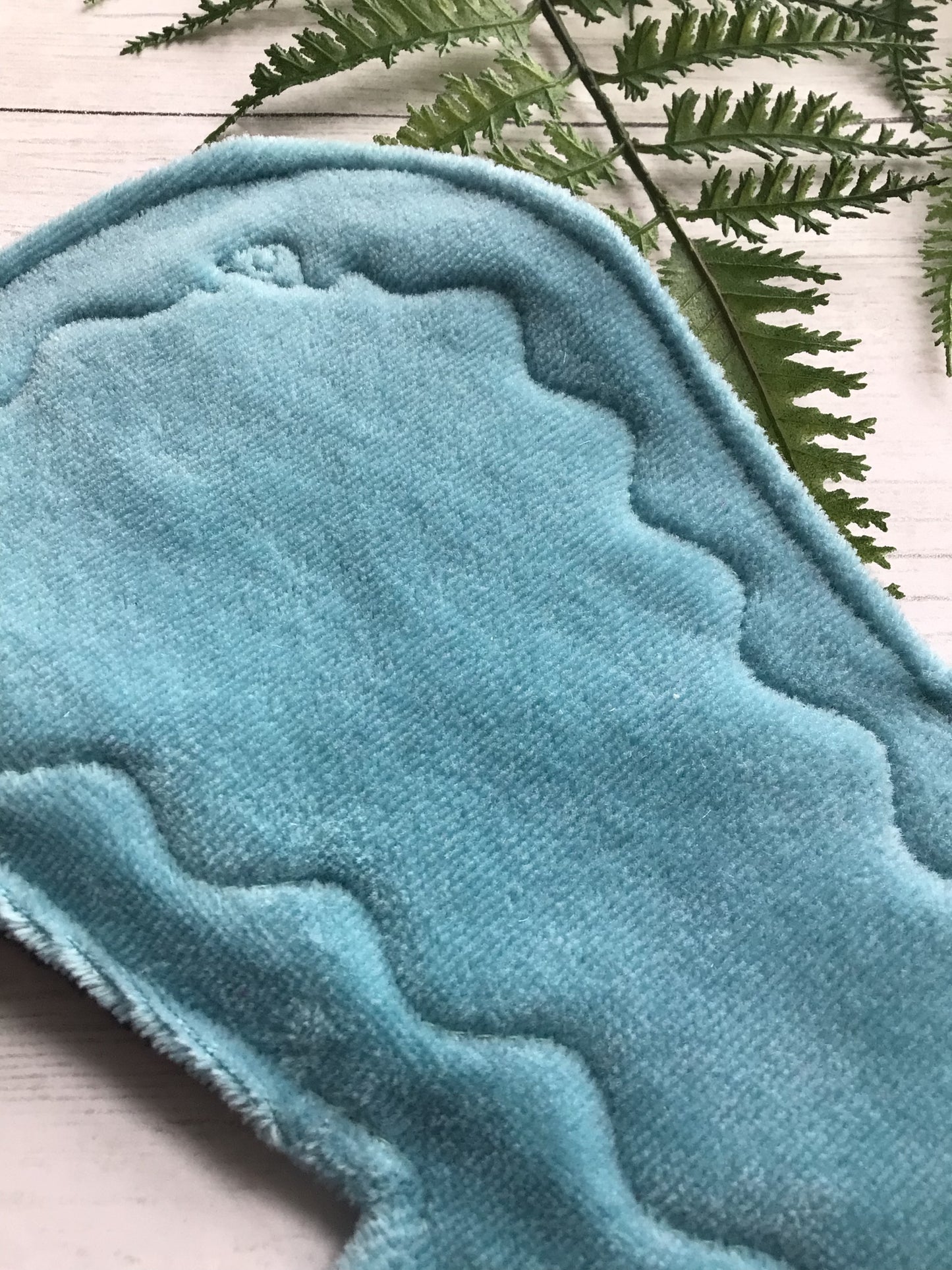 Sea foam cotton velour cloth pads (made to order)