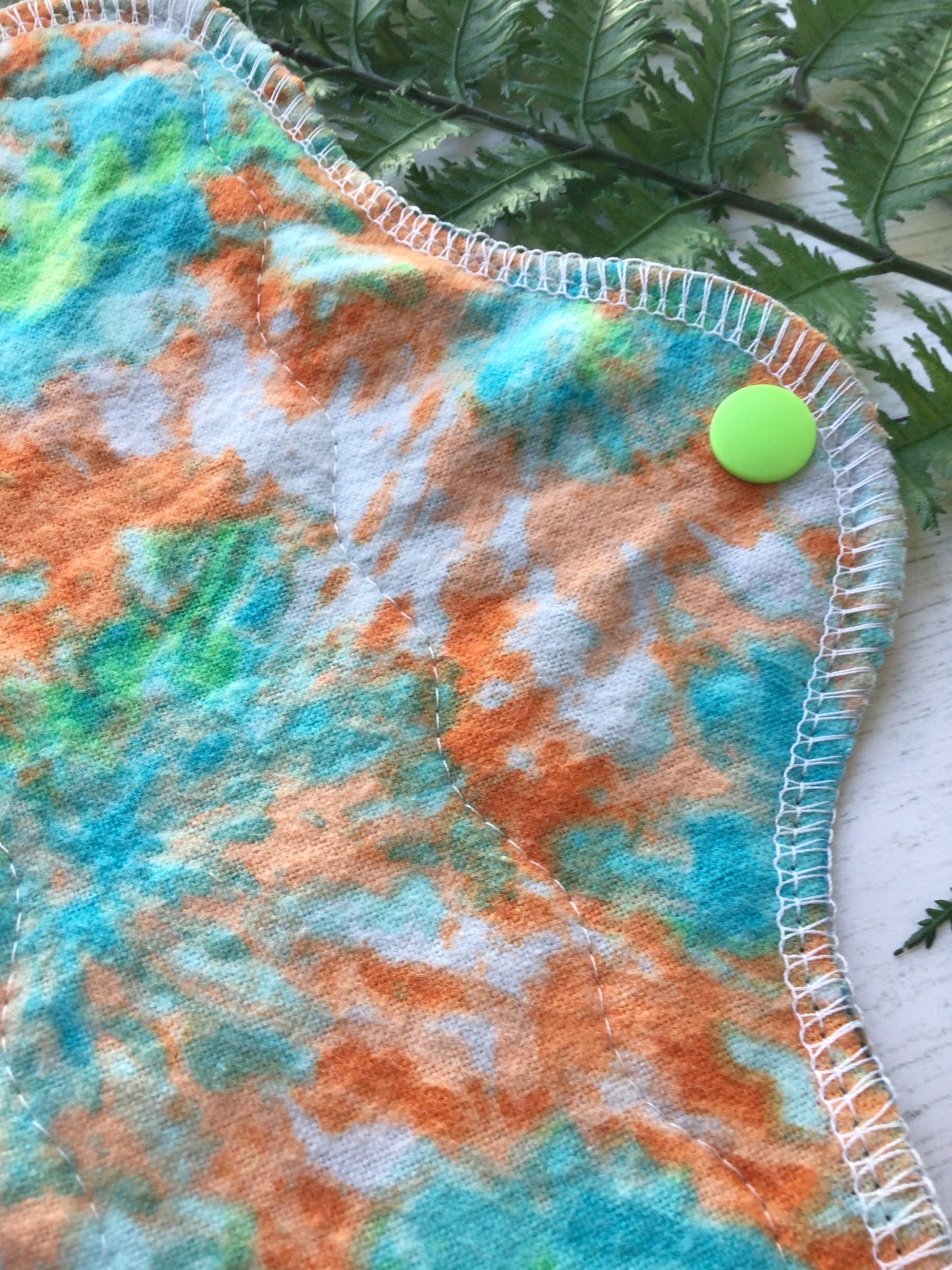 Tie dye flannel wrap wing cloth pads (Made to order)