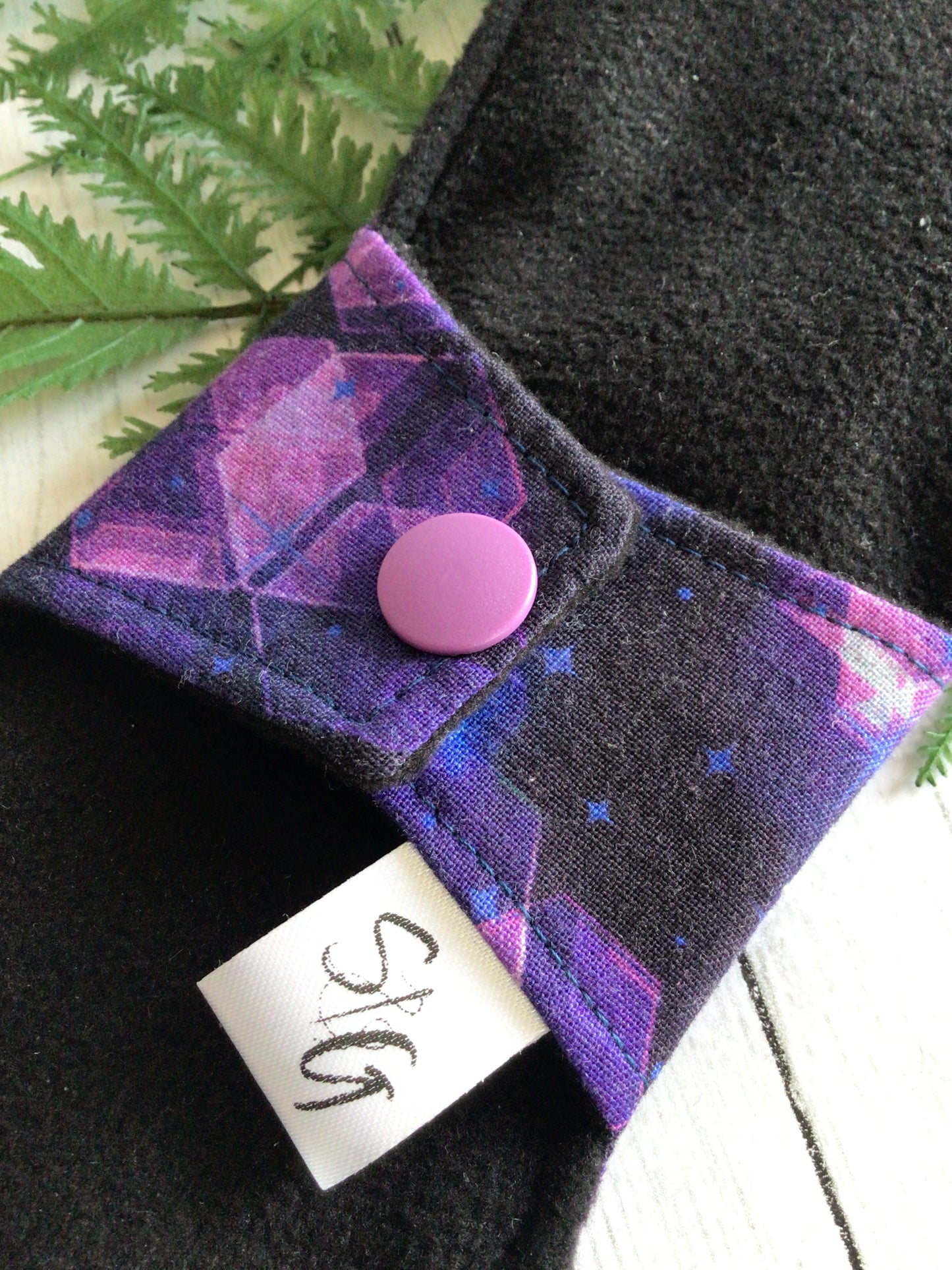 Visions of the Night cotton print cloth pads (dark purple)