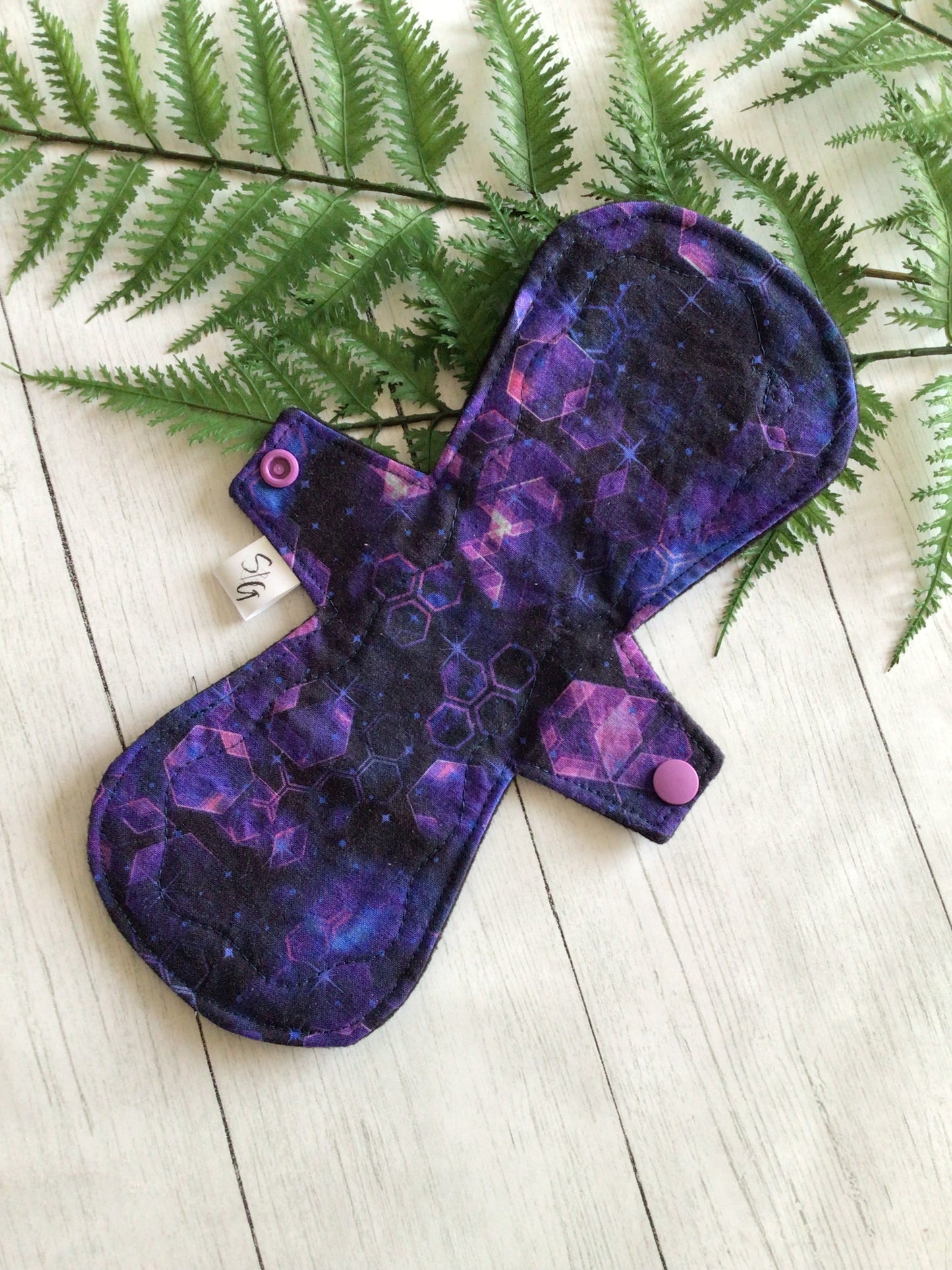 Visions of the Night cotton print cloth pads (dark purple)