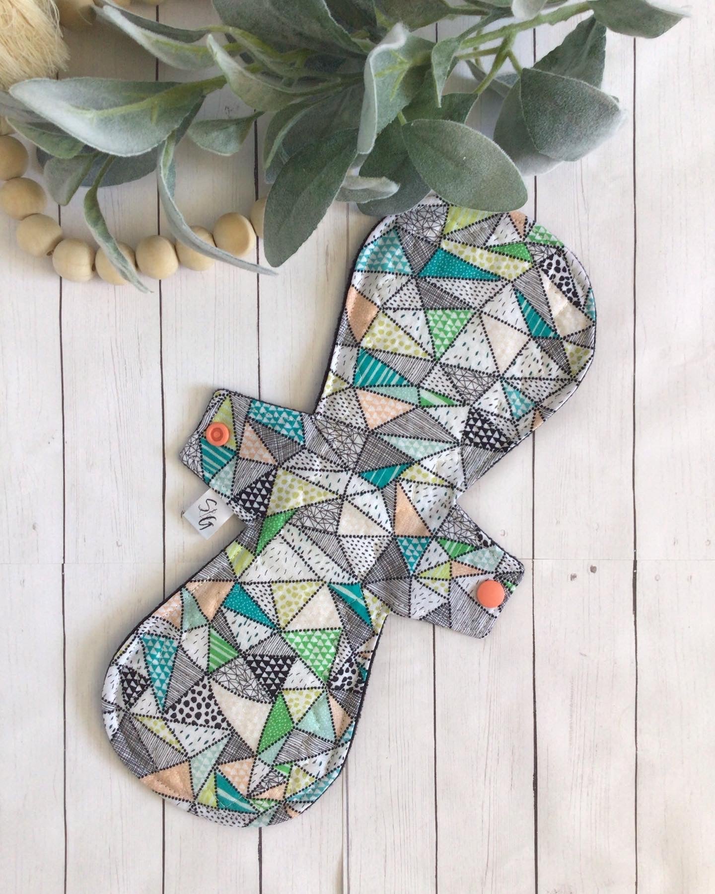 Geometric cotton print cloth pads (Made to order)