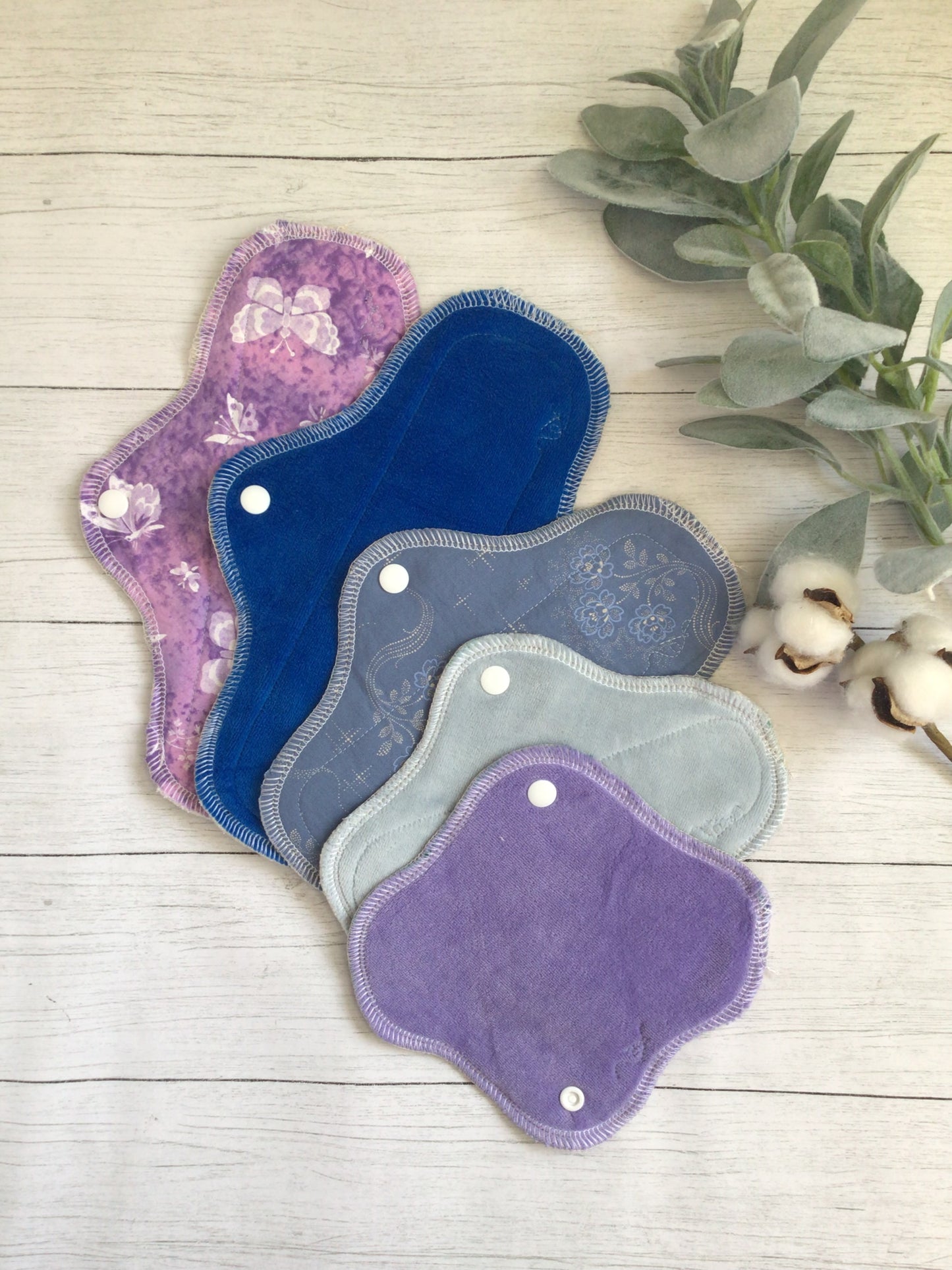 Mystery colors ~ Budget friendly* cloth pad starter set (1 12” overnight 1 10” heavy & 1 9” moderate pad)